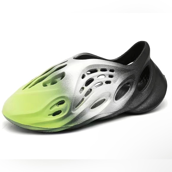 EVA Foam Runner RNNR Clog Slipper Slip-On Unbranded MX Ombré Lime/Onyx/Bone Mens - Picture 2 of 3